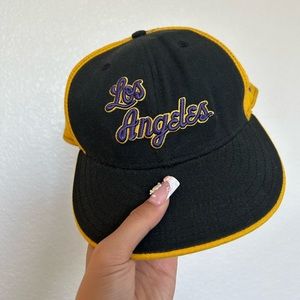 Los Angeles Lakers Hat Fitted Cap